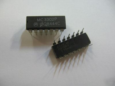 690PCS p/n MC3302P ; ic comp quad single supply 14DIP