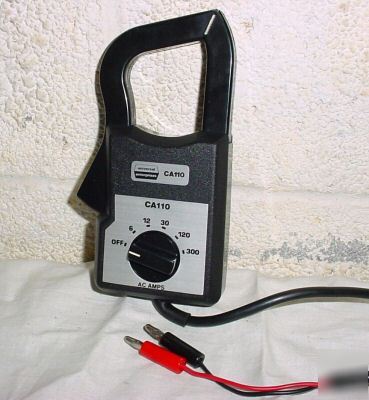 Clamp-on current probe 3 foot leads CA110 no 