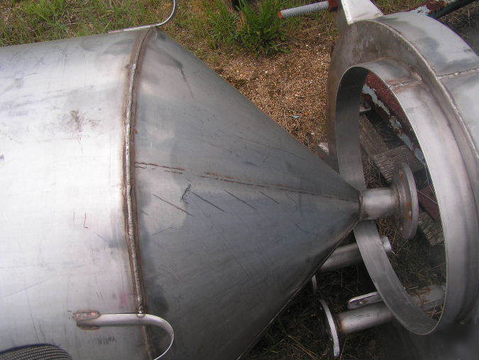 150 gal stainless steel tank cone bottom