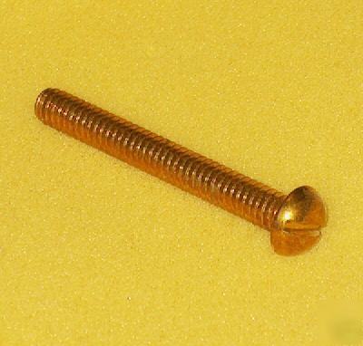 5 ea. brass screws 1/4-20 x 2
