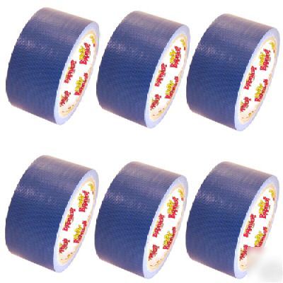 6 rolls dark blue duct tape 2