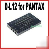Battery for pentax d-L12 optio 450 finepix F401 sv-AV30
