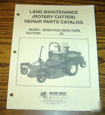 Bush hog zero turn rotary cutter mower parts catalog