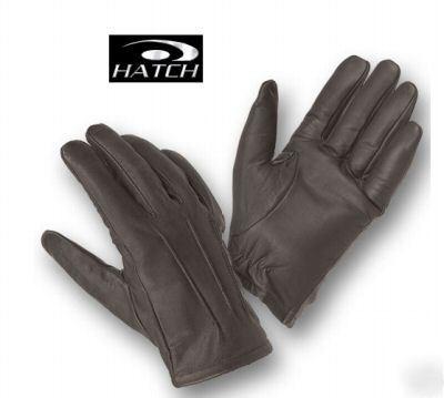 Hatch TLD40 leather dress lined search gloves small