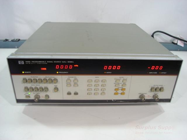Hp 8165A programmable signal source 1MHZ-50HZ