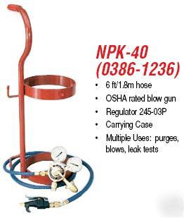 0386-1236 turbo torch npk-40 nitro purge & blow gun kit