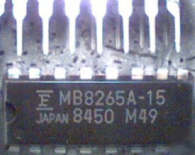 (5) MB8265A-15, 64K dynamic ram,NTE6664,mb 8265,dip ics