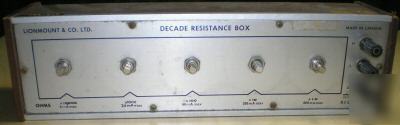 Lionmount decade resistance box . KF5 .