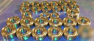 Set of 28 tamiya mountaineer steel/metal ball bearings