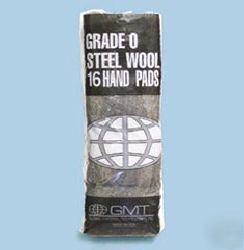 Industrial-quality steel wool hand pads - #1 medium