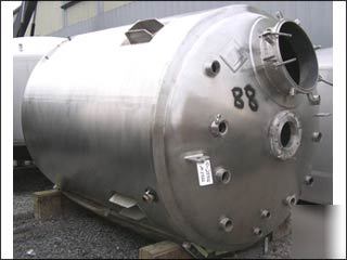 1500 gal northland stainless reactor, 316L s/s, - 25906