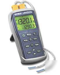 Extech EA10 easyview type k dual input thermometer with