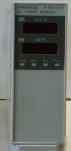 Hp 66103A dc power module, 35V / 4.5A / 150W