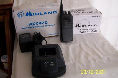 Maxon/midland pl-2445 2 watt 4 ch portable radio