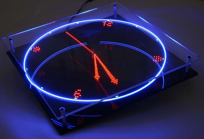 Nixie tube virtual led clock neon novelty unique			5817