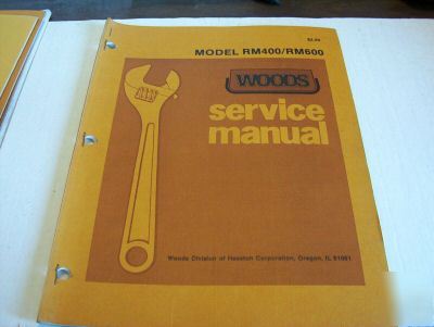 Service manual for woods RM400/RM600