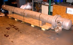 Used: lje brunner u-tube heat exchanger, 41 square feet
