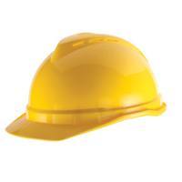Msa safety works hard hat yellow vented 10034020