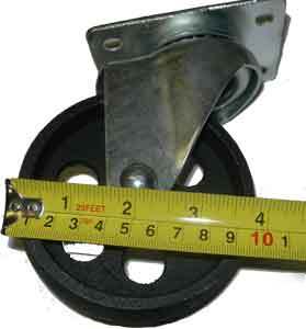 New 4 4 inch cast iron swivel casters wheels tools 