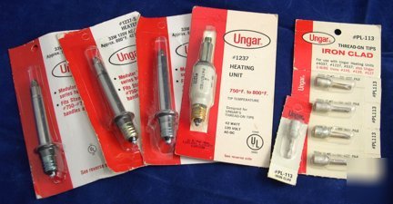 Ungar 1237-s heater (3 ea), pl-113 tips (5 ea)