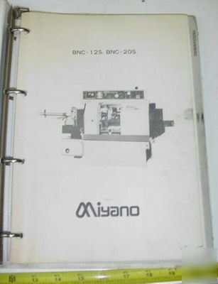 Miyano bnc-12 12S BNC12 cnc lathe parts manual