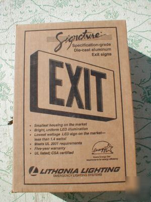 New lithonia signature led exit sign le s 1 r 120/270