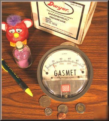 Nice large,pressure flow gauge,dwyer gasmet, magnehelic