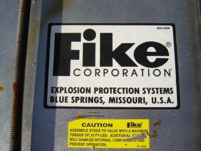 Used: 14â€ fike explosion isolation valve (4077)