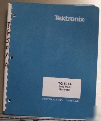 Tek TG501A tg-501A original service / operating manual