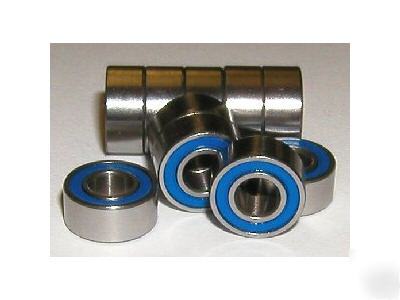 10 ball bearings 3X10 X4 stainless steel rubber seals