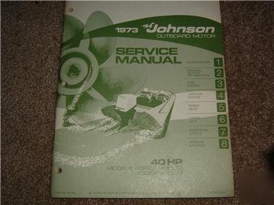 1973 johnson service manual for 40HP