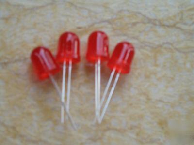 50PCS 10MM red diffused leds lamp