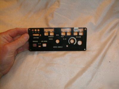 Code 3 mastercom face plate with clear inserts