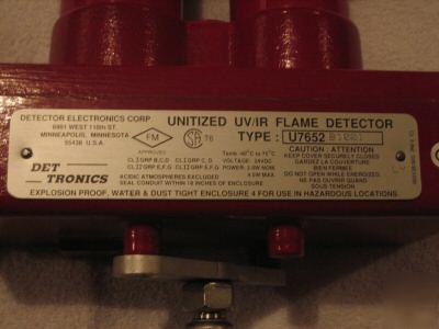 Det-tronics unitized uv/ir flame detector, U7652 B1001