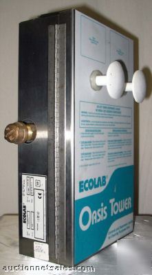 Ecolab oasis tower cleaning supply dispenser commercial