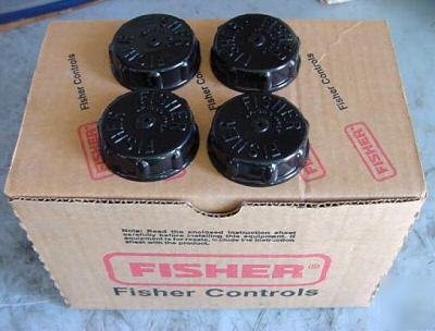 Fisher controls M109 1 3/4â€ plastic caps * box of 50 