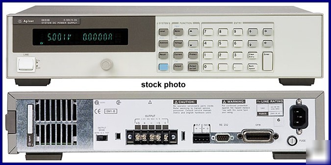 Hewlett packard 6632B system dc power supply with cal