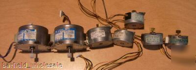 Lot of (7) stepper motors mitsumi nmb 24V 
