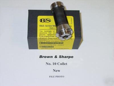 New brown & sharpe no 10 collet 07.00 mm