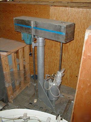Used premier 5 hp post mixer. stainless steel shaft.