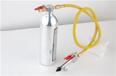Ac air brush flush cleaning tool kit canister hose gun