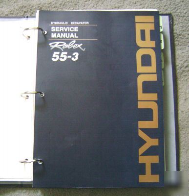 Hyundai robex 55-3 hydarulic excavator service manual 