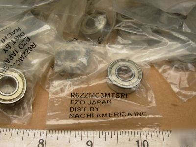 New ball bearings R6 ( R6ZZ ) nachi brand ( lot 340 )