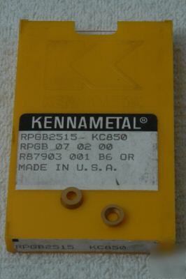 New kennametal rpg B23515 kc 850 carbide ins 8PC bx