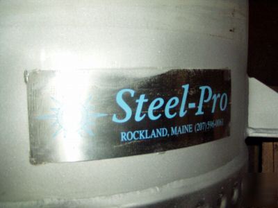 New steel pro stainless steel 130 gal pressure vessel - 