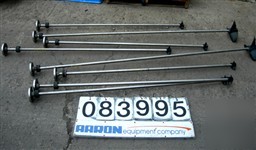 Used: 316 stainless steel agitator shafts. (6) 1