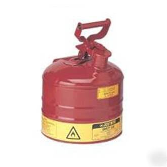 2 gallon justrite safety can type 1, gas can, container