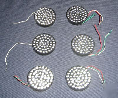 6 led clusters, red, green, from street sign