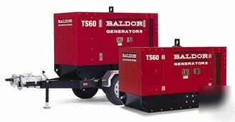 New baldor TS45T towable diesel generator with trailer 