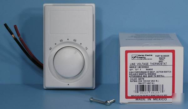 New *** marley M601W line voltage thermostat M601 ***